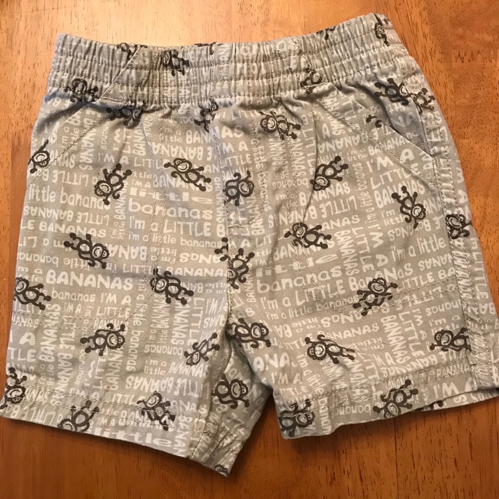 I’m A Little Bananas 12 month old shorts
